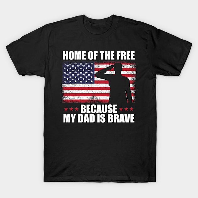 Brave Veteran Dad Veteran Day Appreciation T-Shirt by FamiLane